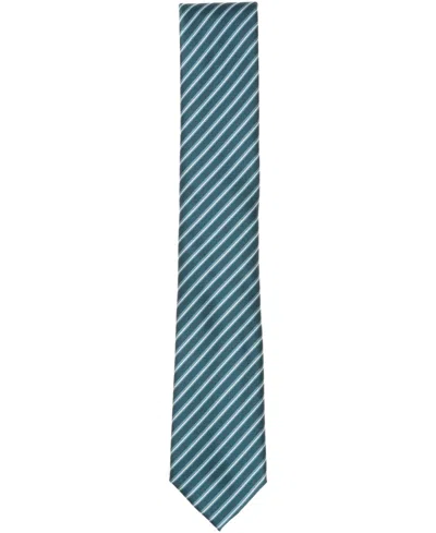 Alfani Men's Orta Stripe Tie, Exclusively At Macy's In Green