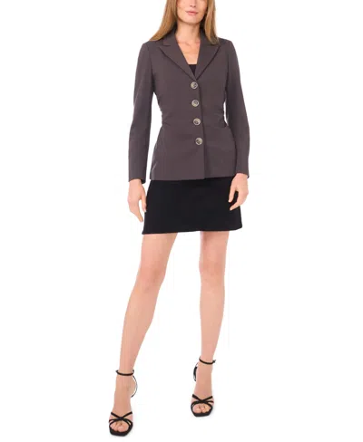 Vince Camuto Women's Ponte Long Sleeve Blazer In Purple