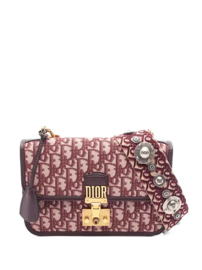 Pre-owned Dior 2010s Oblique Addict Shoulder Bag In Red