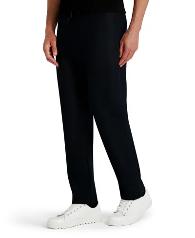 Karl Lagerfeld Men's Striped Pattern Pants In Black