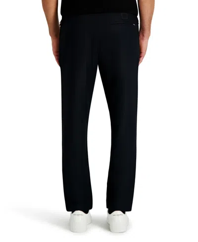 Karl Lagerfeld Men's Striped Pattern Pants In Black