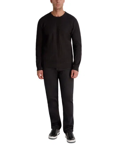 Karl Lagerfeld Men's Crewneck Sweater In Black
