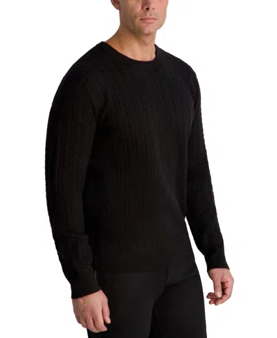 Karl Lagerfeld Men's Crewneck Sweater In Black