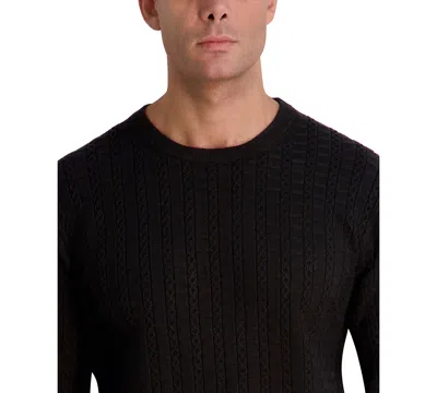 Karl Lagerfeld Men's Crewneck Sweater In Black