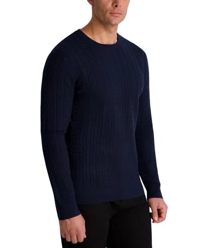 Karl Lagerfeld Men's Crewneck Sweater In Blue