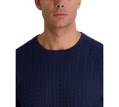 Karl Lagerfeld Men's Crewneck Sweater In Blue