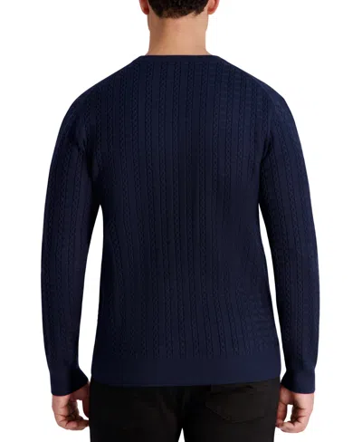 Karl Lagerfeld Men's Crewneck Sweater In Blue