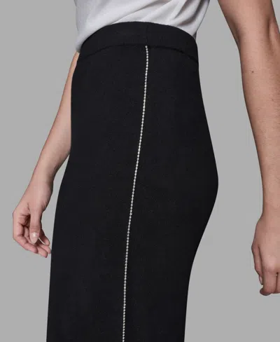 Karl Lagerfeld Women's Embellished Pull-on Pants In Black