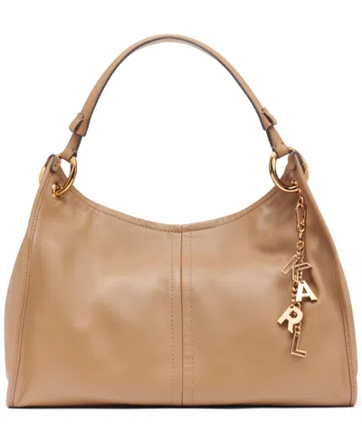 Karl Lagerfeld Luciene Leather Tote Bag In Brown