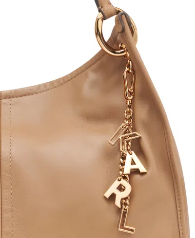 Karl Lagerfeld Luciene Leather Tote Bag In Brown