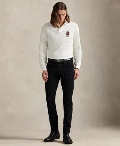 Polo Ralph Lauren Cotton Polo Bear Polo Shirt In Black