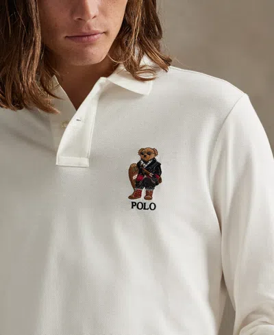 Polo Ralph Lauren Cotton Polo Bear Polo Shirt In Black