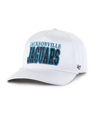 47 Brand Women's White Jacksonville Jaguars Outspoken Hitch Adjustable Hat In White