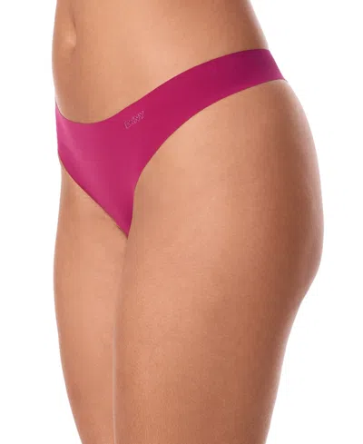 Dkny Litewear Cut Anywear Logo Thong Underwear-dk5026 In Purple