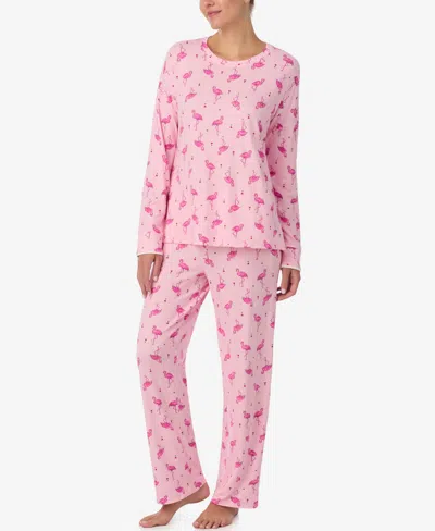 Ellen Tracy 2pc Pajama Set In Pink