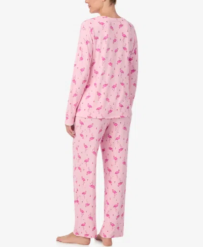 Ellen Tracy 2pc Pajama Set In Pink