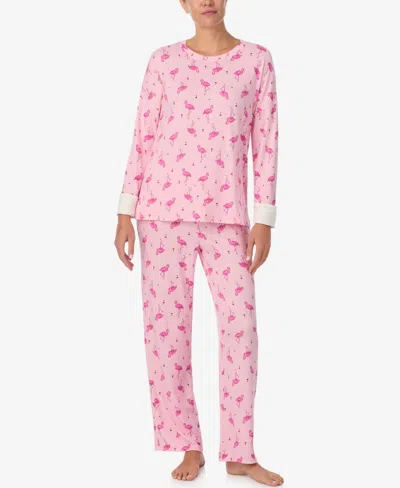 Ellen Tracy 2pc Pajama Set In Pink