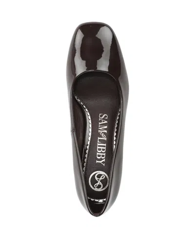 Sam & Libby Gianella Square Toe Pump In Burgundy