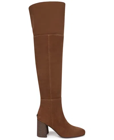 Circus Ny By Sam Edelman Women's Brigid Wide-calf Over-the-knee Block-heel Boots In Brown