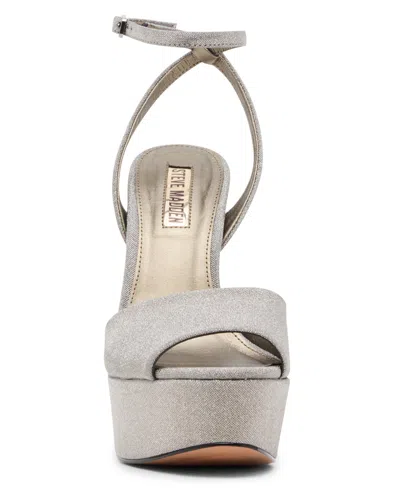 Steve Madden Jezzica Platform Peep-toe High-heel Dress Sandals In Red