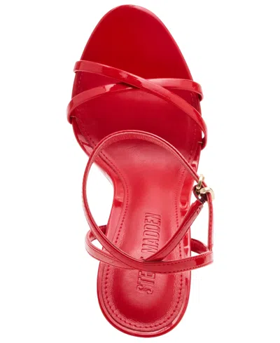 Steve Madden Women's Jypsey Strappy High-heel Dress Sandals In Red