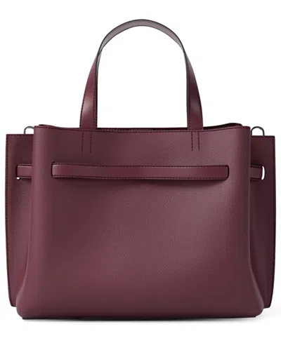 Michael Kors Emilia Small Satchel In Burgundy