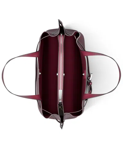 Michael Kors Emilia Small Satchel In Burgundy