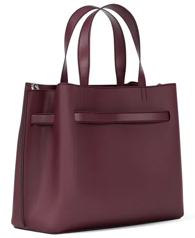 Michael Kors Emilia Small Satchel In Burgundy