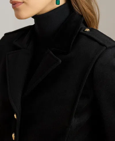 Ralph Lauren Women's Collared Long Sleeve Jacket In Black
