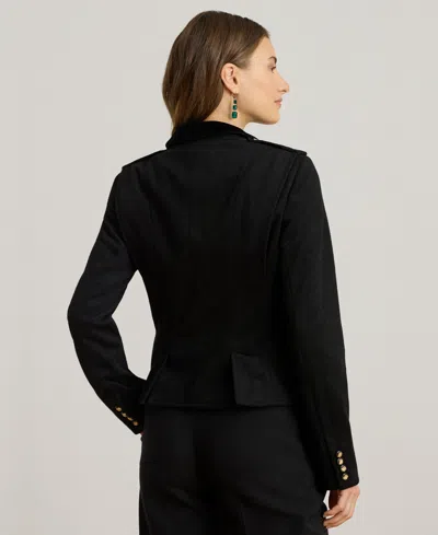 Ralph Lauren Women's Collared Long Sleeve Jacket In Black