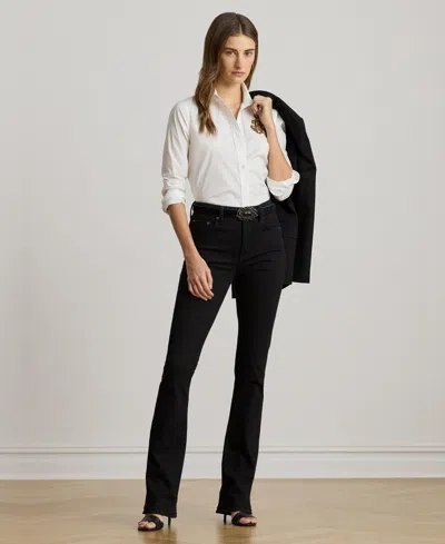 Ralph Lauren Womens Logo Detail Point Collar Shirt P Xs Xxl In White