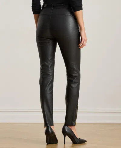 Ralph Lauren Women's Skinny Ankle Pants In Black