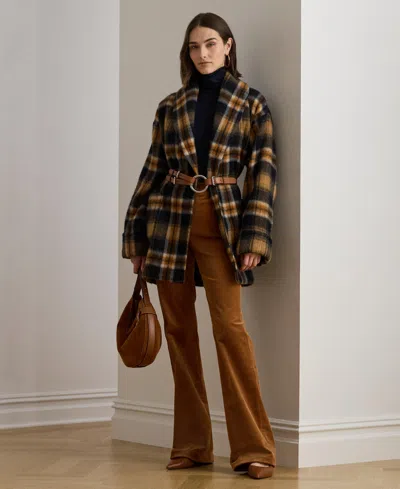 Ralph Lauren Women's High Rise Corduroy Flare Pants In Brown