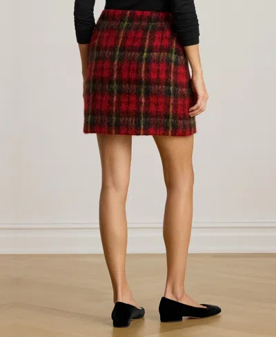 Ralph Lauren Womens Plaid Pencil Mini Skirt 0p 18 In Multi