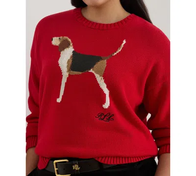 Ralph Lauren Women's Cotton Dog Sweater