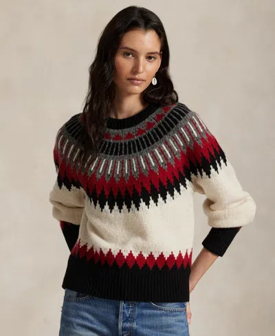 Polo Ralph Lauren Wool-cashmere Fair Isle Sweater In Multi