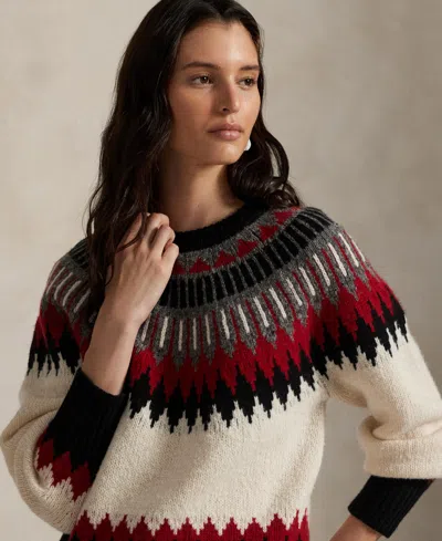 Polo Ralph Lauren Wool-cashmere Fair Isle Sweater In Multi