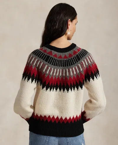 Polo Ralph Lauren Wool-cashmere Fair Isle Sweater In Multi