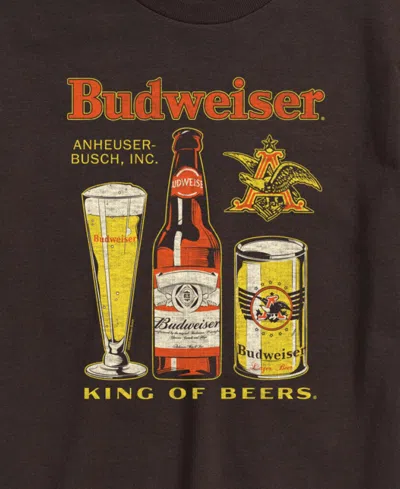 Airwaves Men's Budweiser Core Short Sleeve T-shirt In Brown