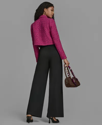 Bcbg Women's Novelty Long Sleeve Cropped Jacket In Pink