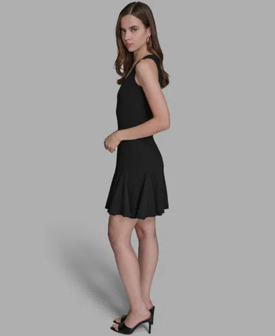 Bcbg Women's Knit Lurex Sweater Dress In Black