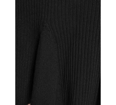 Bcbg Women's Knit Lurex Sweater Dress In Black