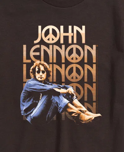 Airwaves Men's John Lennon Short Sleeve T-shirt In Brown
