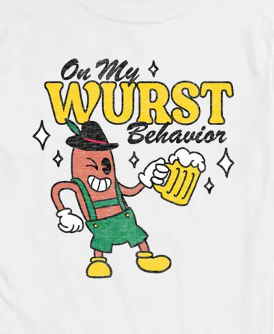 Airwaves Men's Oktoberfest Short Sleeve T-shirt In White