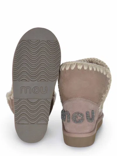 Mou Eskimo 18 Boot In Suede Cognac Color In Brown