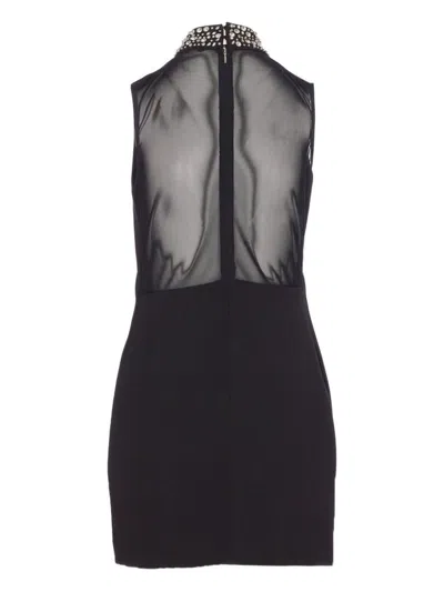 Liu •jo Liu Jo Short Black Dress With Rinhestones