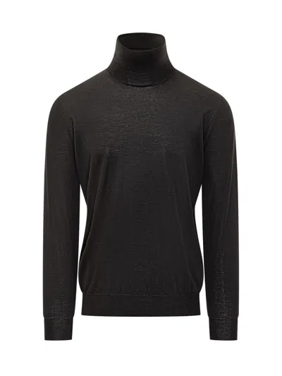 Filippo De Laurentiis Roll-neck Long-sleeve Sweater In Black