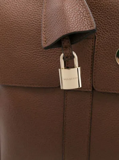 Mulberry Bayswater Two Tone Small Classic Grain In Brown