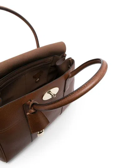 Mulberry Bayswater Two Tone Small Classic Grain In Brown