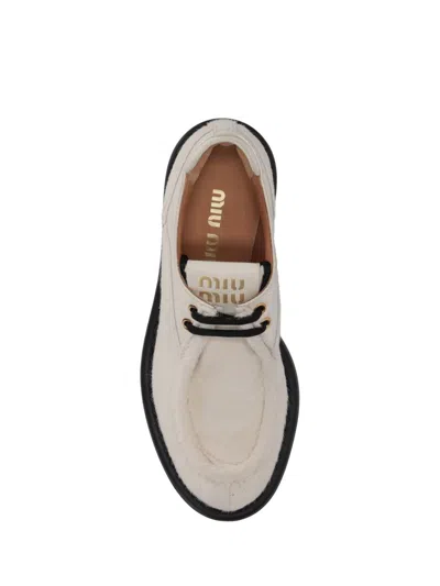 Miu Miu Allacciate Vit.cavallino In Nude
